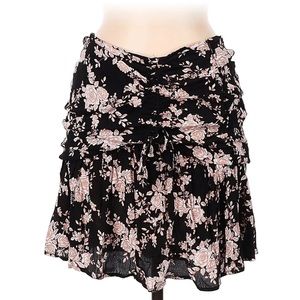 Ever After Ruched Floral Mini Skirt